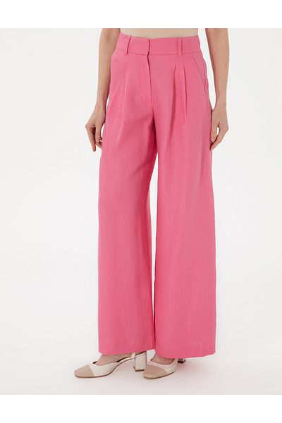 Pierre Cardin Pink Linen Trousers 50299986-Vr041