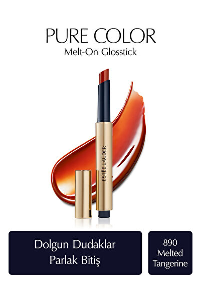 Estee Lauder Ruj - Pure Color Melt-On Glosstick Dolgunlaştırıcı Etkili Parlatıcı - Renk: 890 Melted Tangerine