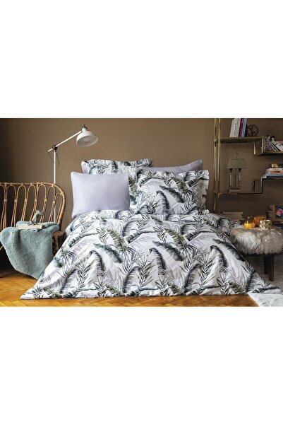 İssimo Home Σετ κρεβατιού διπλό σατέν ψηφιακής εκτύπωσης Palmarıva 300tc
