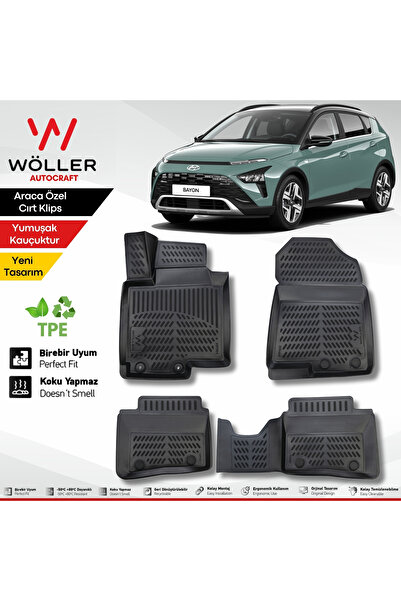 wöller Hyundai Bayon Paspas 2021 Sonrası Uyumlu 3d Havuzlu Paspas