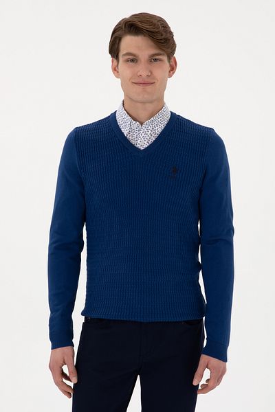 U.S. Polo Assn. Men's Indigo Basic Sweater 50288879 -Vr028