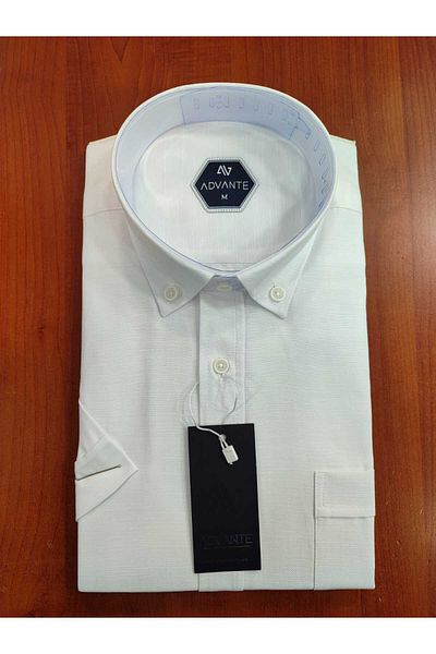 ADVANTE Güncüoglu 100% Cotton Short Sleeve Pocket Terry Cotton Classic Men's Shirt