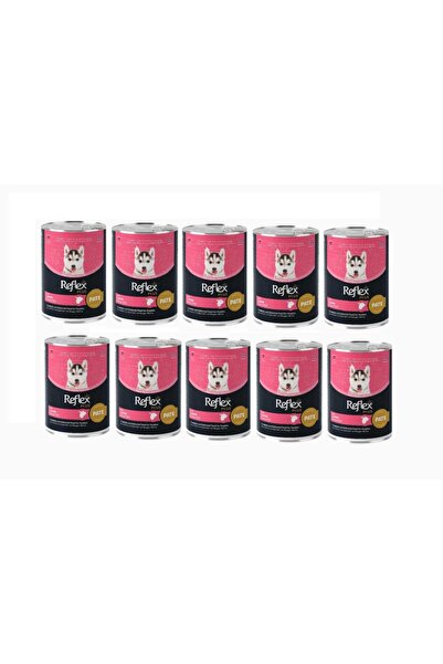 Reflex Plus Pate İçinde Et Parçacıklı Yavru Köpek Maması 395 Gr*10 Adet