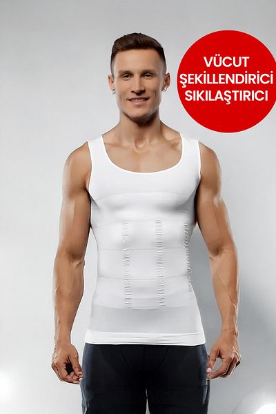 ALEXANDER HUD Men's Toning Corset Tank Top – Chest, Waist and Abdomen Shaping Slimming