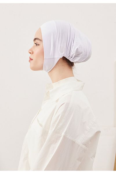 Fresh Large Volume Practical Bonnet White