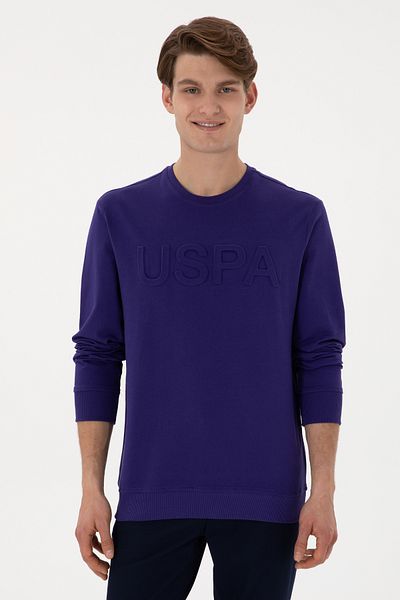 U.S. Polo Assn. Men's Purple Basic Sweatshirt 50289058-Vr038