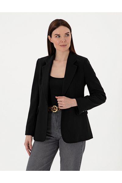 Pierre Cardin Black Slim Fit Jacket 50300033 -Vr046