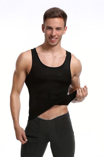 ALEXANDER HUD Men's Athlete Corset Waist Chest Belly Tightener Firming Shaper Slimming Upright Posture Athlete