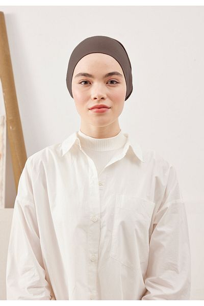 Fresh Large Volume Practical Bonnet Dark Mink