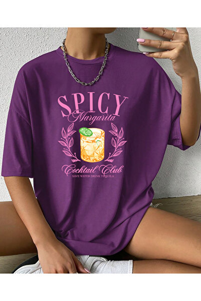 SUNFREE ПОПУЛЯРНИЙ ТРЕНД SPICY MARGARITA З ПРИНТОМ, ШИРОКИЙ КРОЙ, ФІОЛЕТОВИЙ ...