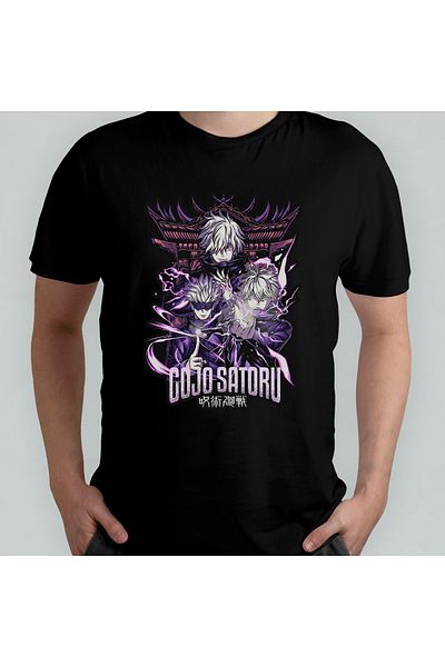 Pixxa Μπλουζάκι Unisex Jujutsu Kaisen Satoru Gojo 100% βαμβακερό με λαιμόκοψη μοντέλο 15