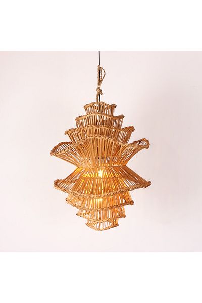 Mylamp Luna Rattan Chandelier 60X55 cm