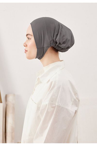 Fresh Large Volume Practical Bonnet Dark Gray