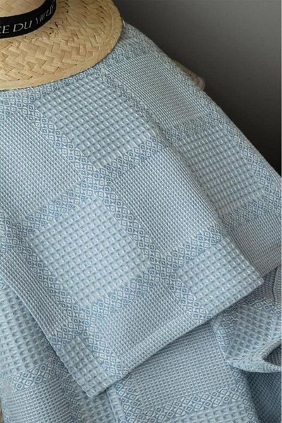 İssimo Home Summerpunch Blue - Set piqué unic 100% bumbac