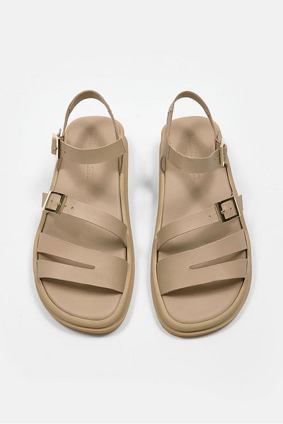 NILUFARR Licina Nude Genuine Leather Women's Sandals