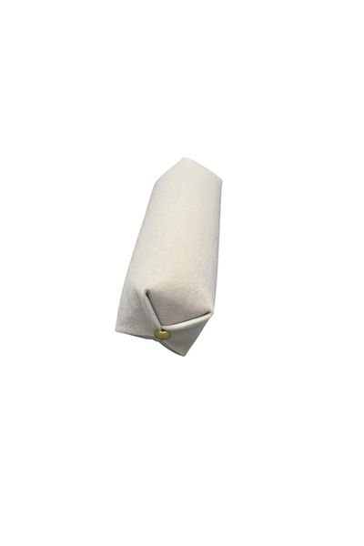 MeGass Dekor Domestic Production Suede Fabric Gray Color 20 cm Roll Jewelry Pillow