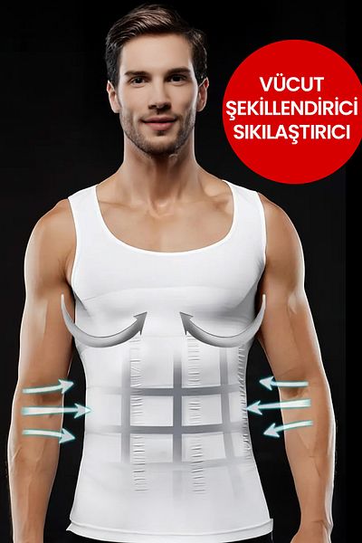 ALEXANDER HUD Men's Toning Corset Tank Top – Chest, Waist and Abdomen Shaping Slimming