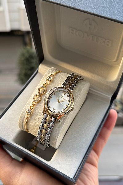Homies Women's Wristwatch - 2 Years Warranty Gift Bracelet and Bracelet