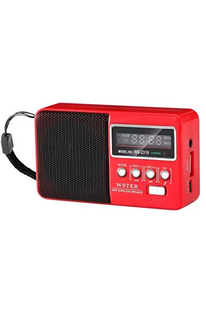 JUNGLEE Mini Fm Radyo Şarjlı Bluetooth Speaker Sd Kart Usb Girişli Kablosuz H...