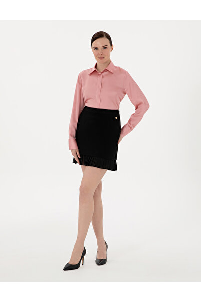 Pierre Cardin Pudra Comfort Fit Saten Uzun Kollu Gömlek 50313588-VR042