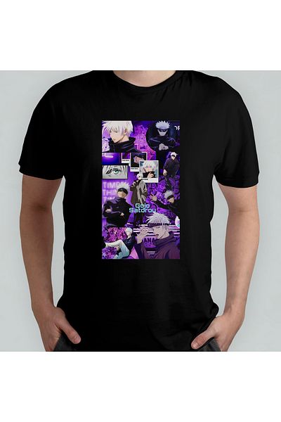 Pixxa Μπλουζάκι Unisex 100% βαμβάκι Jujutsu Kaisen Satoru Gojo Μοντέλο 5