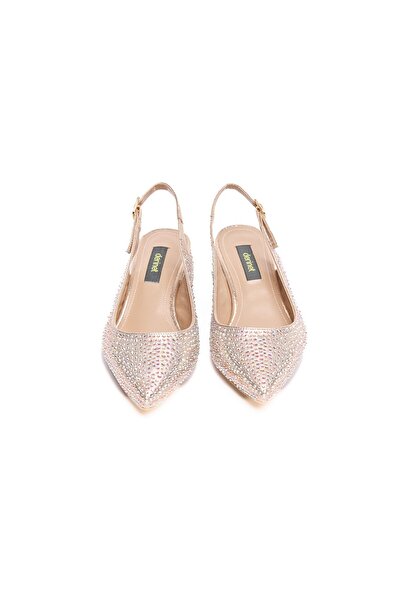 derinet Kadın Kısa Topuklu Abiye Ayakkabı