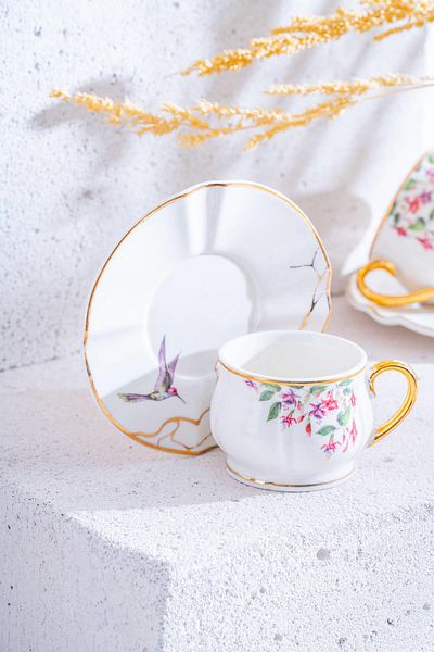 ACAR Viola Coffee Cup Set for 6 People - 90 ml