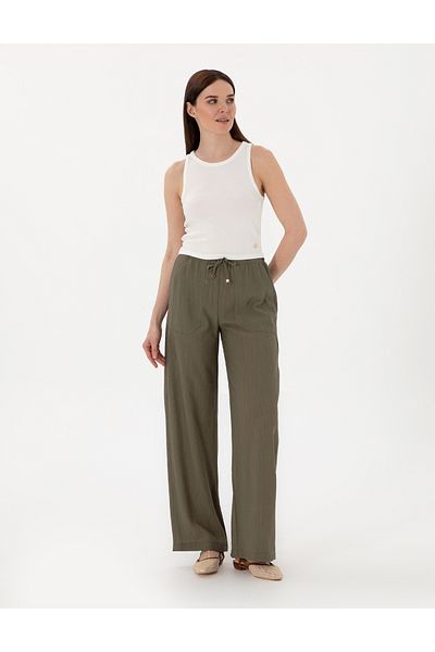 Pierre Cardin Khaki Loose Fit Trousers 50306511-Vr027