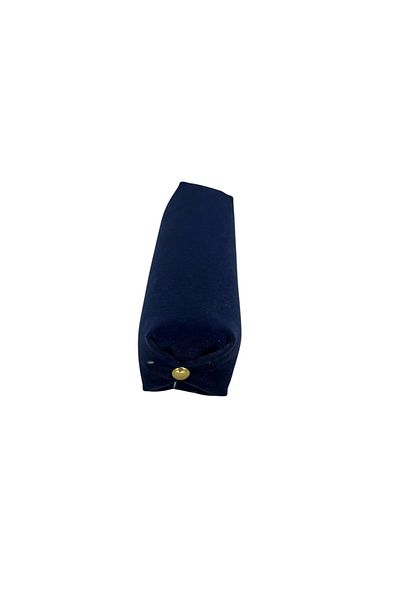 MeGass Dekor Țesătură din piele intoarsa de producție internă Culoare bleumarin 20 Cm Roll Bijuterii Pernă