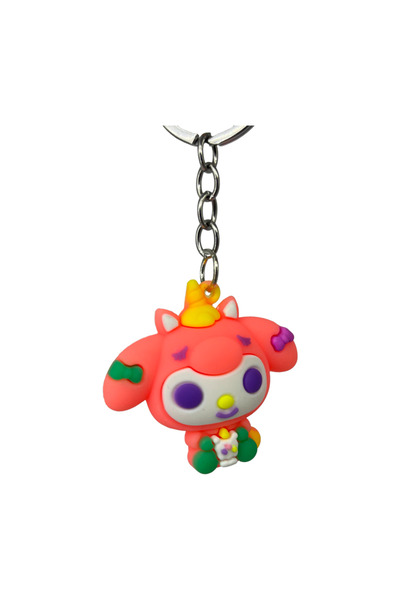 famous Breloc Kuromi din silicon / Ornament pentru geanta