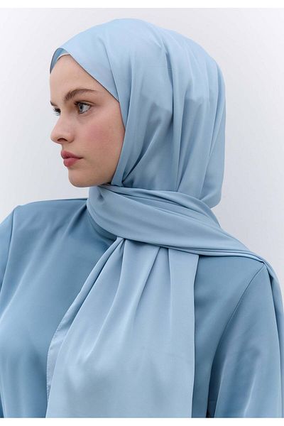 Fresh Silky Elegance Shawl - Light Blue