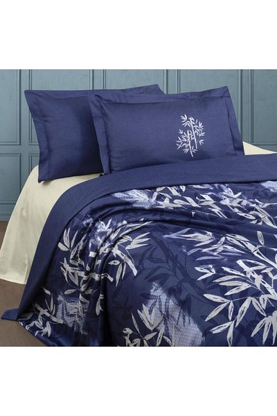 Luoca Patisca PRINTED SATIN DOUBLE PERSONAL Duvet Cover Set BAMBOO