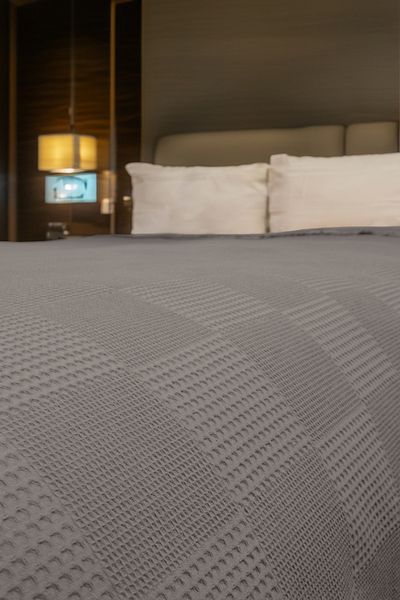 HERAKLEIA HOME 100% Cotton Russel Pattern Double Pike |   Bedspread |   200X230 |   Multi-Purpose Cover
