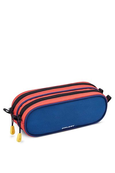 Delsey Back To School 2023 Top Zip Opening Pencil Case 2-ctp Blue
