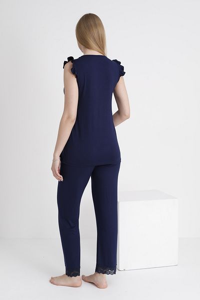 Miss Dünya Lissa Lace Detailed V-Neck Sleeveless Maternity and Maternity Pajama Set