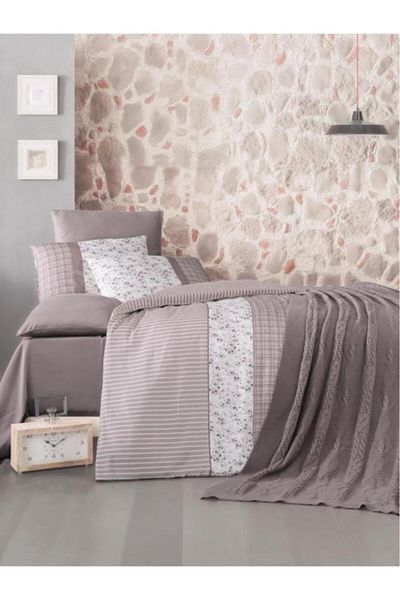 Luoca Patisca Acrylic Knitted Blanket Single Mink