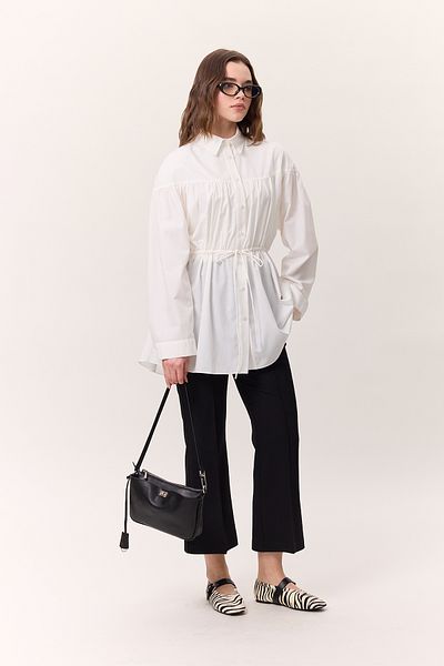 Manuka Detailed Tunic Ekrudi, Gathering Lacing