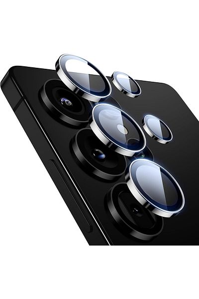 AWH Camera Lens Protector for Samsung Galaxy S25 Ultra, Scratch-Resistant, 1 Set (Black)
