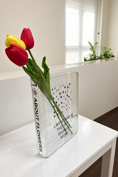 safestore Book Vase MIKA Transparent Book Vase Decorative Vase Pinterest Vase Book Look Vase