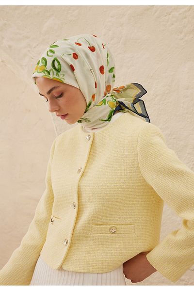 Fresh Lime Garden Motif Mollie Green Girdling