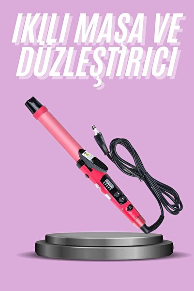 Clevora مكواة فرد الشعر وملقط تصفيف الشعر المزدوج مناسب لجميع أنواع الشعر