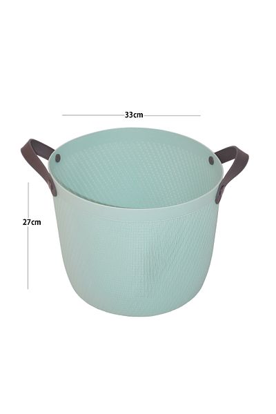 Generic Round plastic laundry basket with handle
