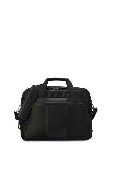 Delsey Wagram 2 Comparment Satchel Briefcase 15.6 Inch Black
