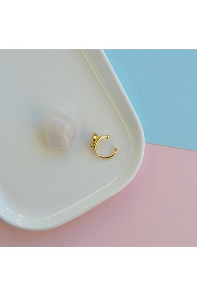 Heppii Butterfly Earcuff Compression Cartilage Earring No Hole Needed Thin Rhinestone Earcuff