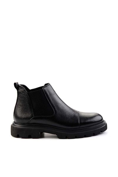 Bambi Black Floater Γνήσιο Δερμάτινο Ανδρικές Μπότες & Μποτάκια E02757665240