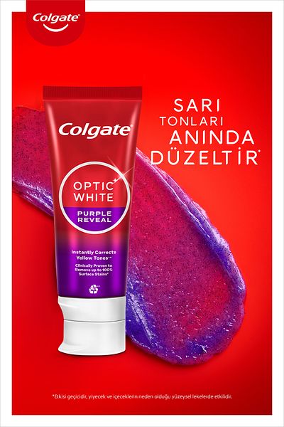 Colgate Optic White Purple - 75 ml X2 Whitening Toothpaste