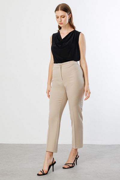 Mi Pret a Porter Mi Waist Back Elastic Zipper Pocket Trousers
