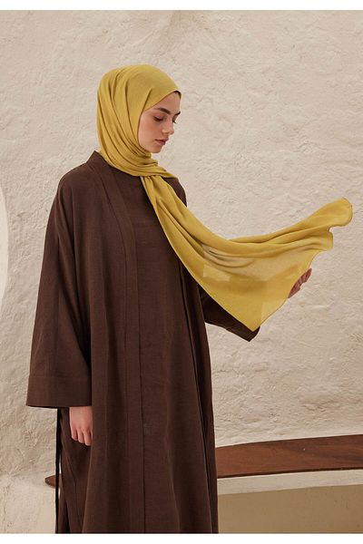 Fresh Yellow Viscose Shawl - Sweet Ram