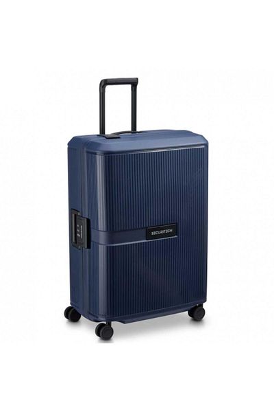Delsey Stone 70cm Hardcase 4 Double Wheel Check-in Lugggae Trolley Navy