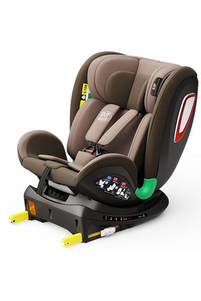 BUF BOOF Car Seat Platinum Deluxe I-size Coffee Isofix Rotative 360 ​​Top Tether Sips 40-150 Cm